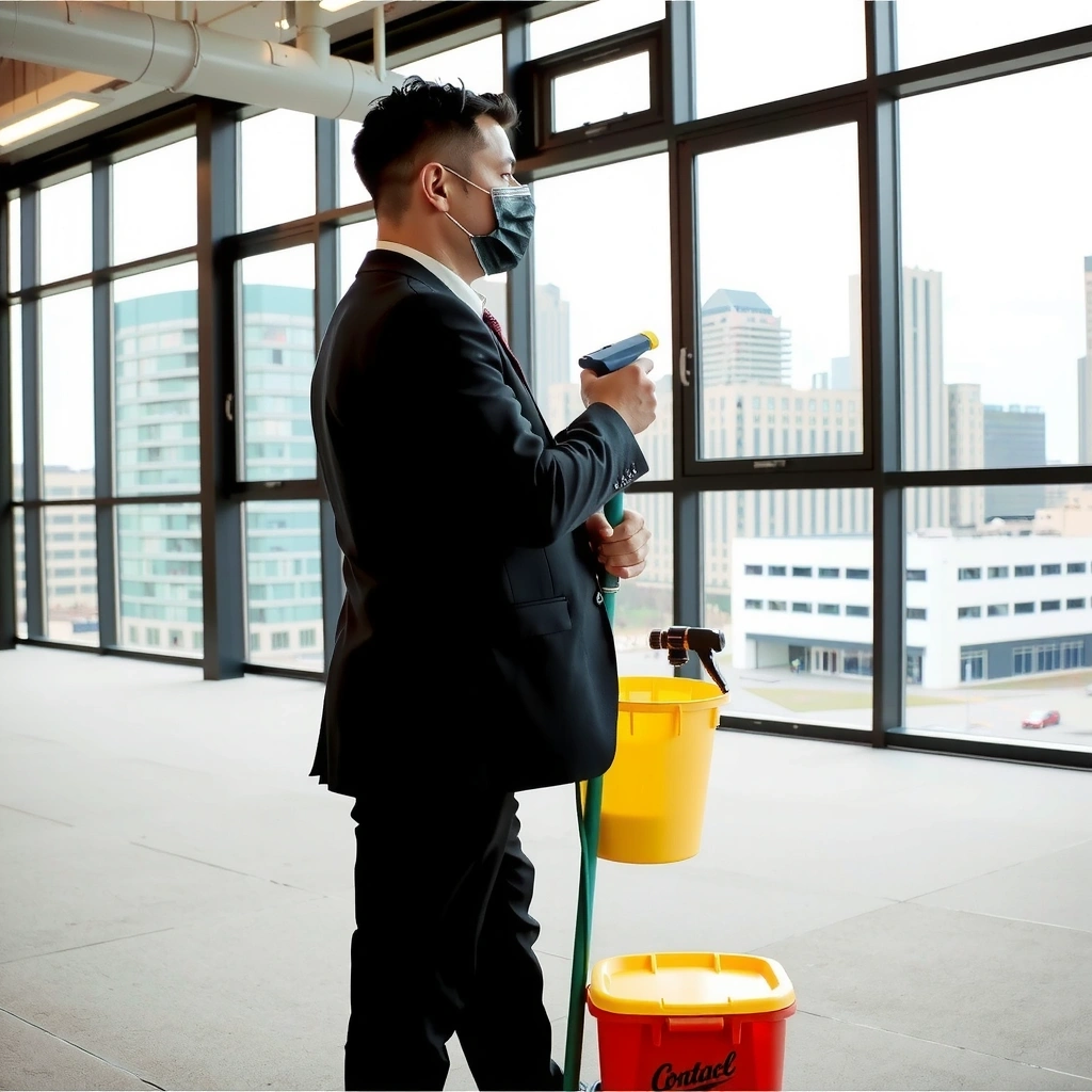 Commercial office building cleaning